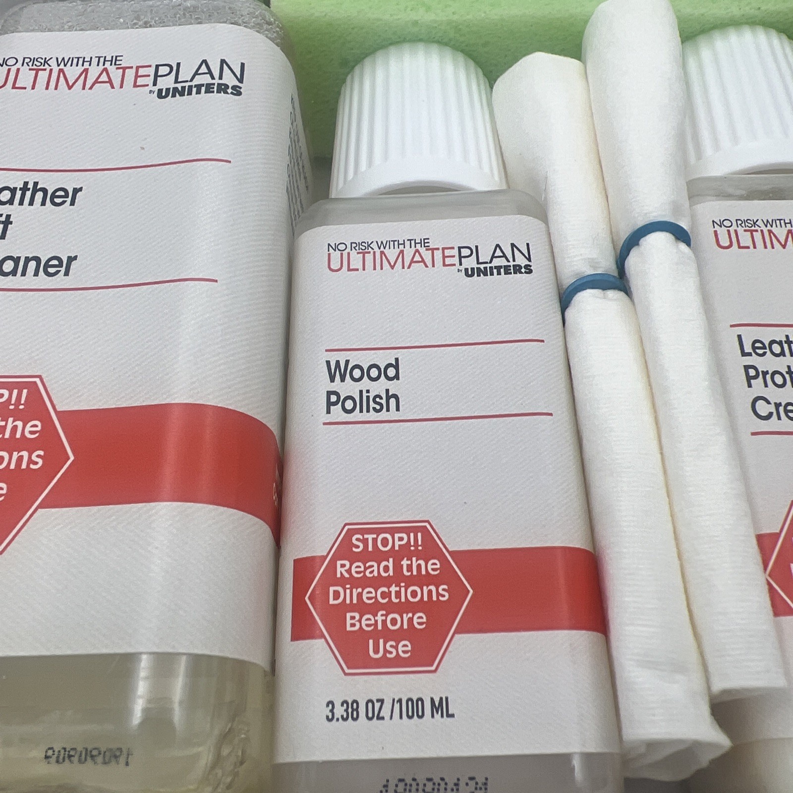 ULTIMATE PLAN UNITERS FURNITURE CLEANING KIT FABRIC LEATHER WOOD NEW Open Box