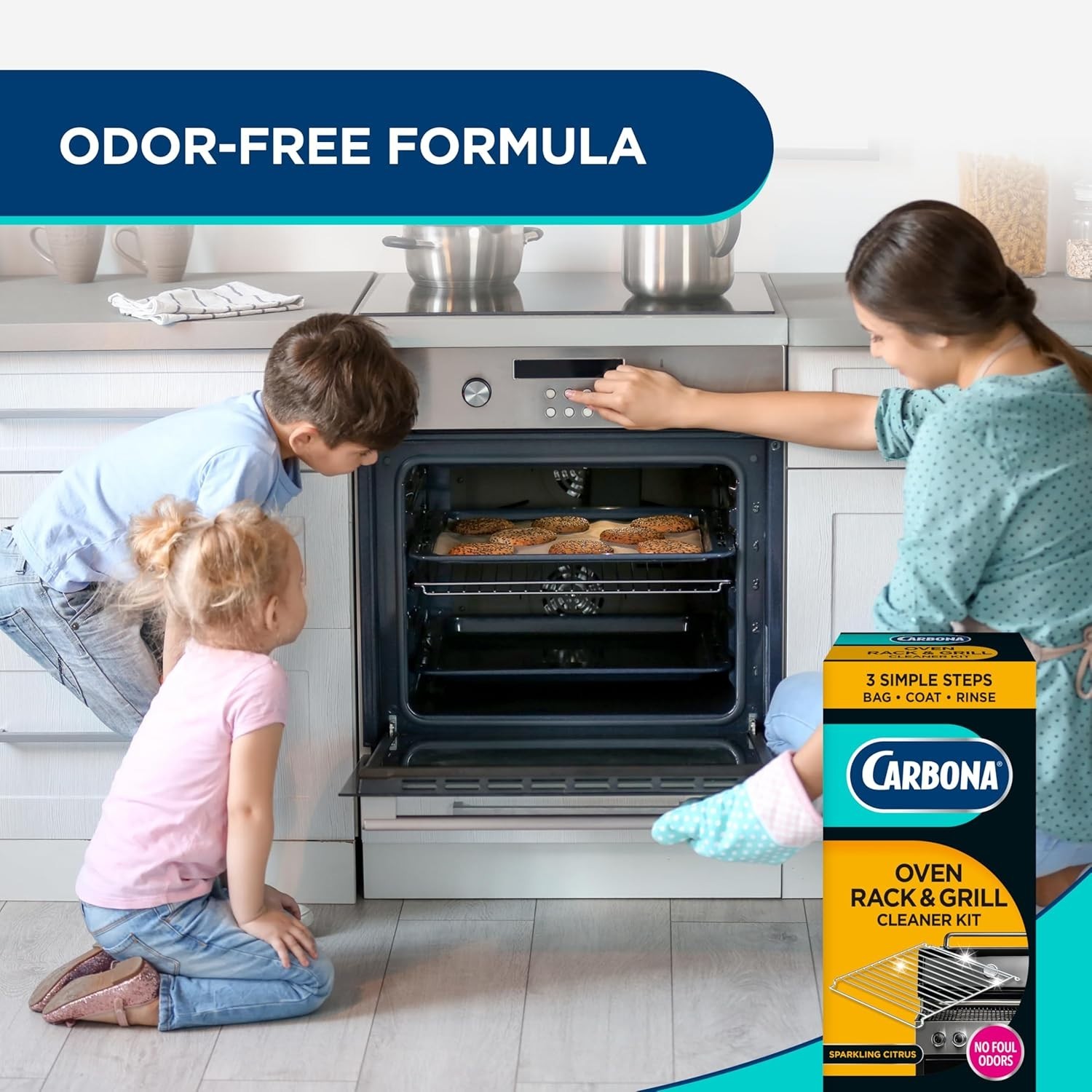 Fume-Free Oven Rack & Grill Cleaner Kit – Ultimate Grease & Grime Eliminator