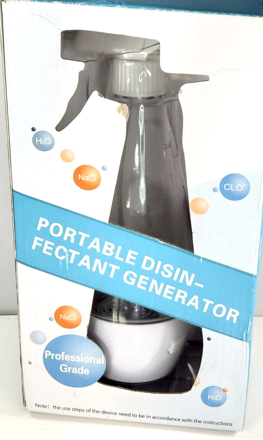 Portable Detergent Sodium Maker Household Electrolyzed 300 mL Water Sprayer