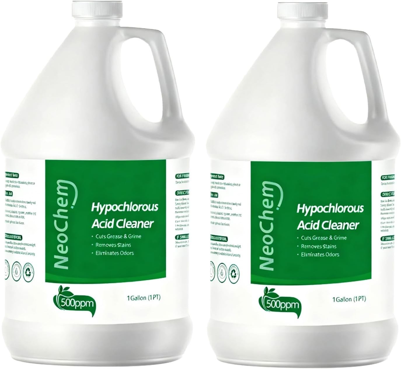 Hypochlorous Acid 500ppm Cleaner 2 Gal No Rinse Stain Odor Eliminator