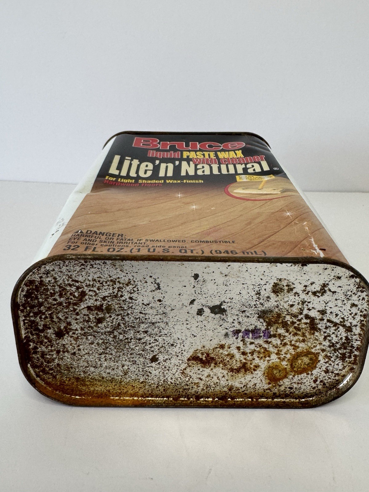 Bruce Lite ‘n’ Natural Liquid Paste Wax Light Shaded Wax Finished Floors, DISCON