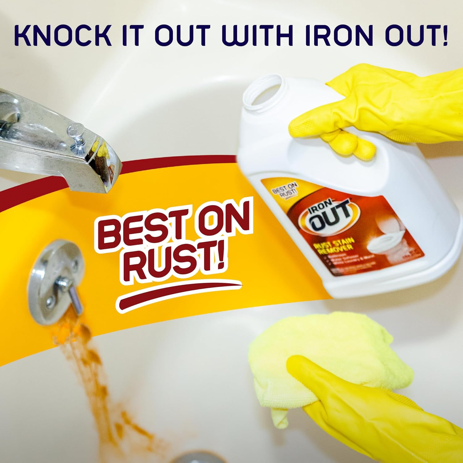 Rust Stain Remover Powder, Remove Rust Stains in Bathrooms, Kitchens, Appliances