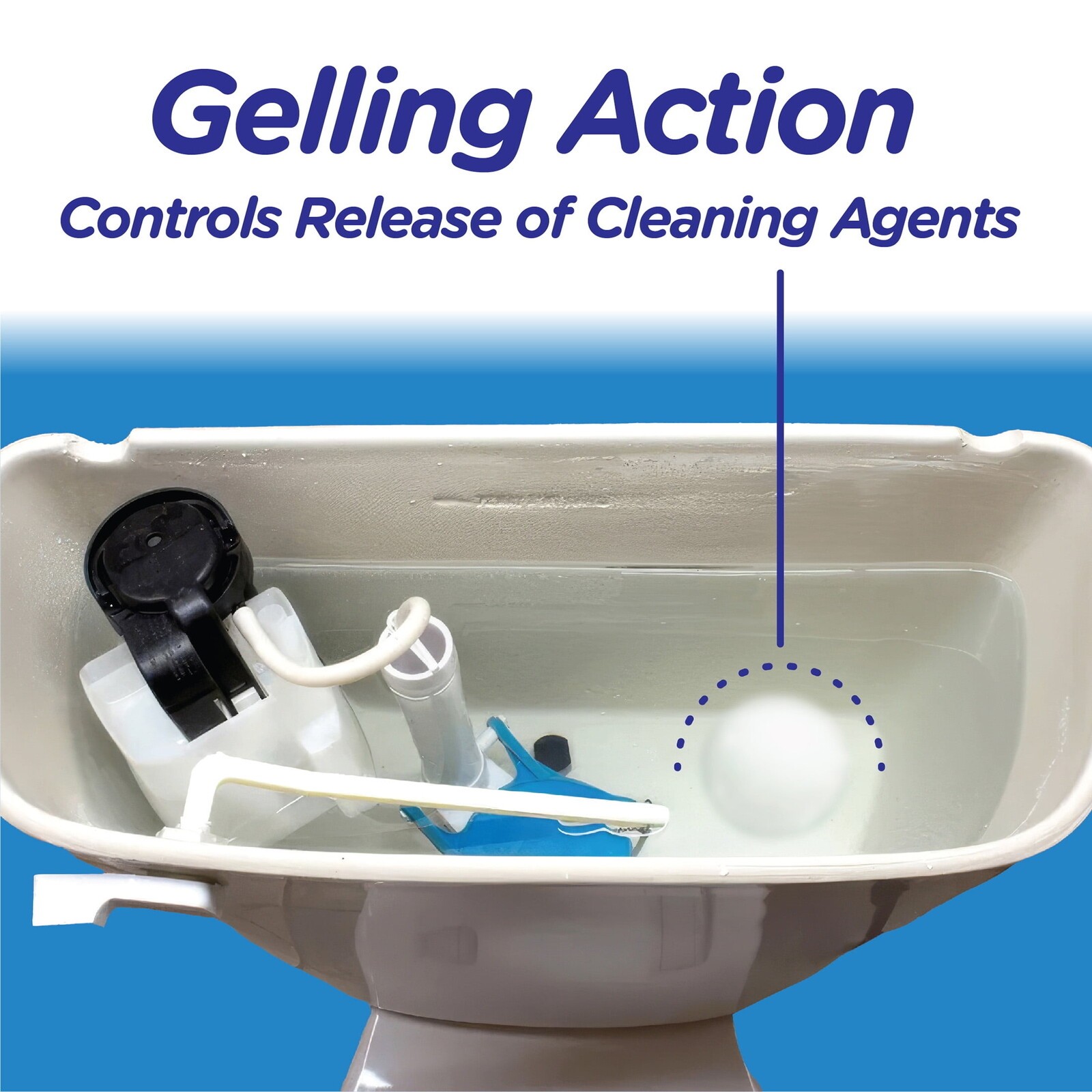 Automatic Toilet Bowl Cleaner Tablets with Bleaching Action Septic Safe 4 Count