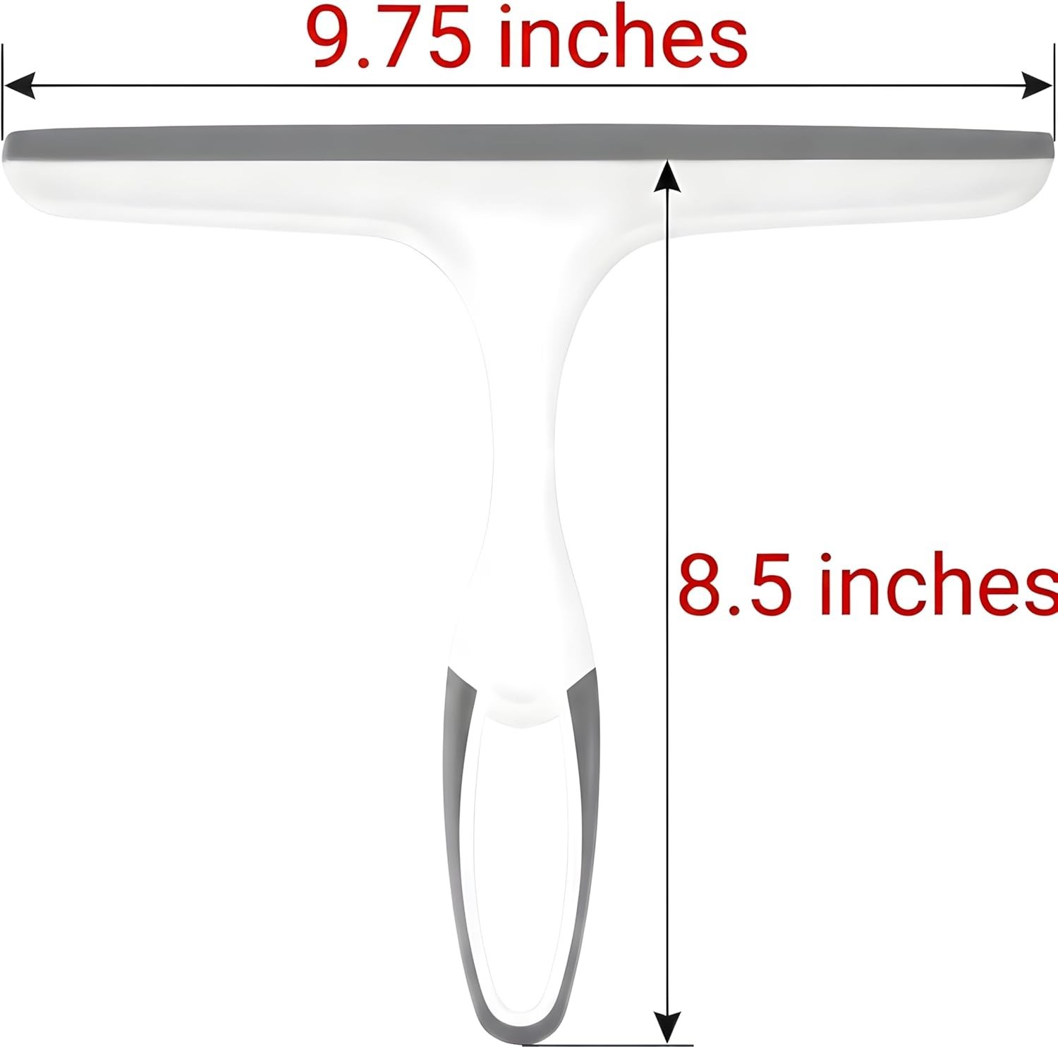 2 Pack Shower Squeegee For Glass Doors – 9.5″ Silicone Blade Window Cleaner Tool