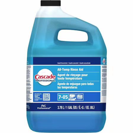 Cascade 71187 Rinse Aid, 1 Gal, Bottle, Unscented