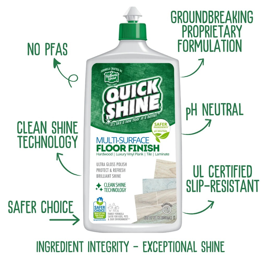 Quick Shine Multi-Surface Floor Finish, 27 fl oz