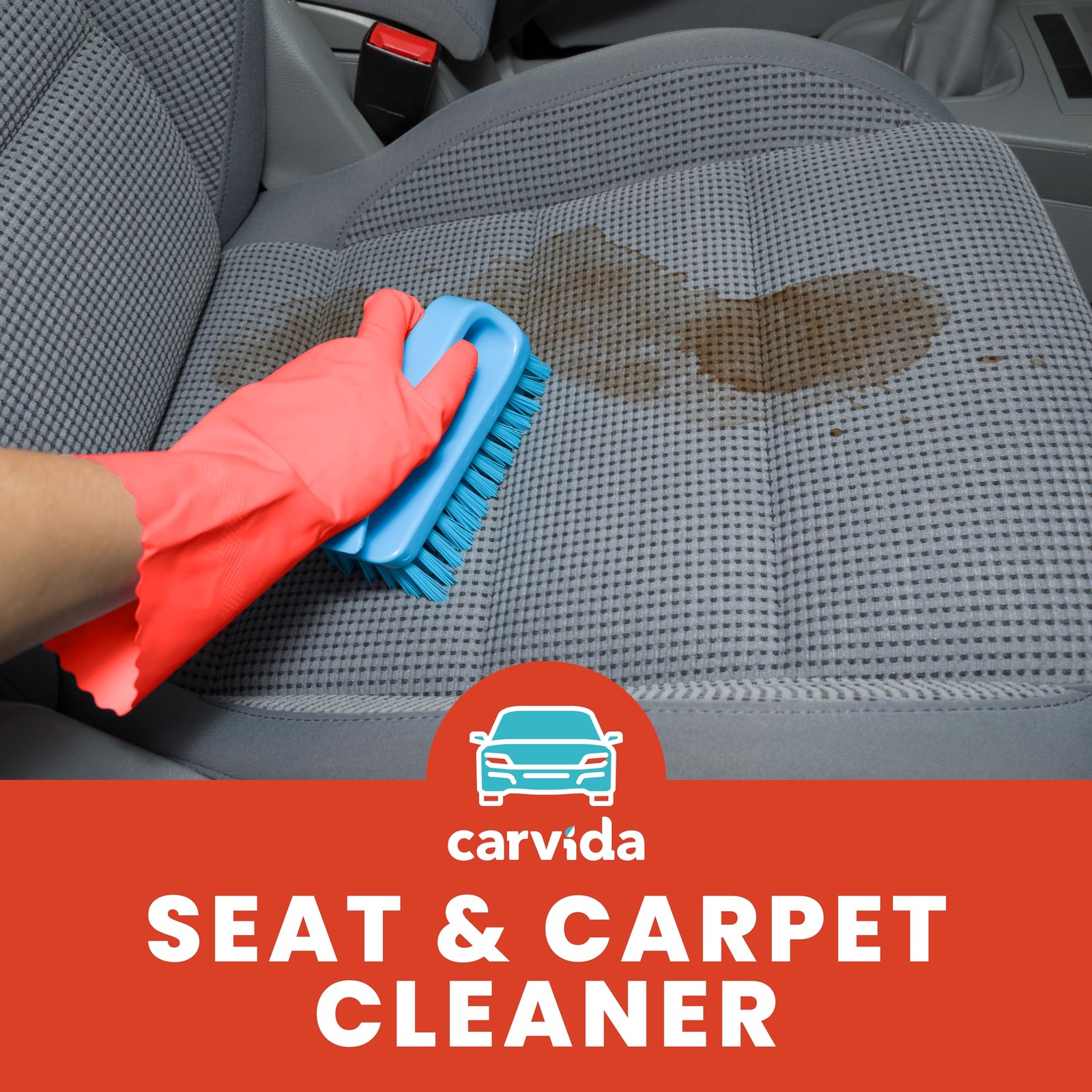 Carvida Seat & Carpet Instant Cleaner Stain Remover Spray for Automotive Fab…