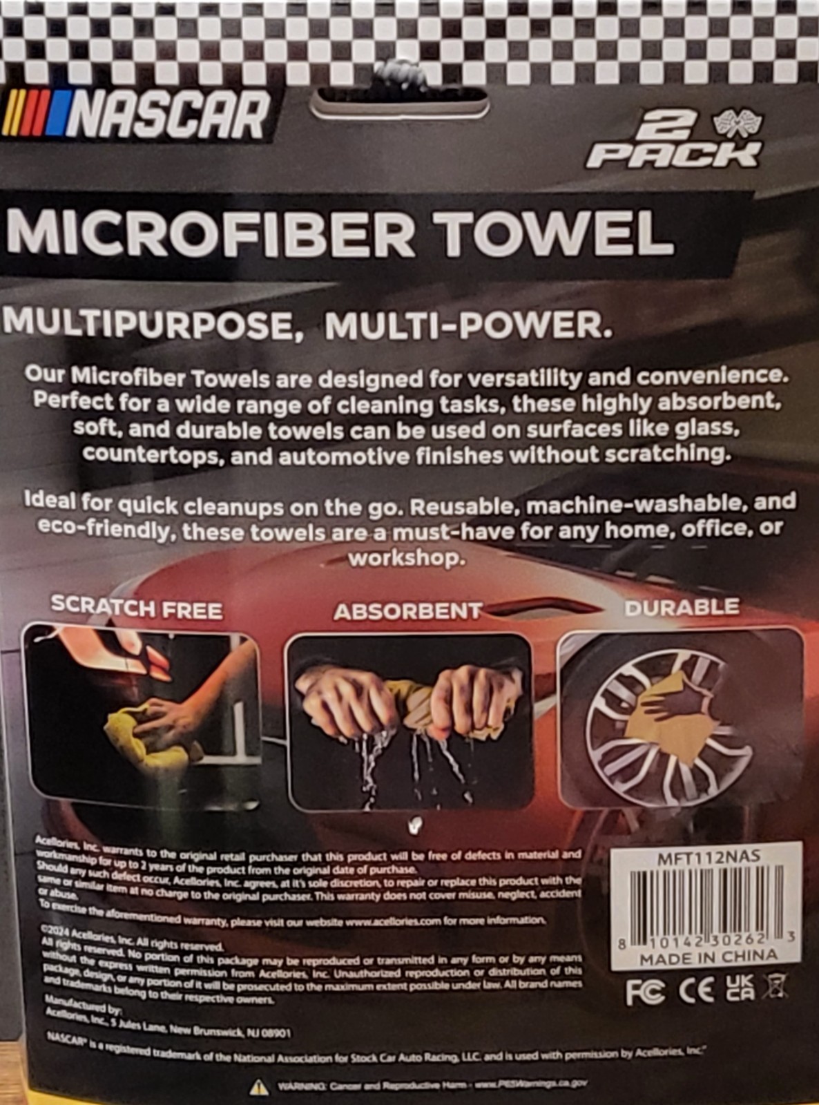 LA’s Totally Awesome Rain-Away Glass Cleaner + NASCAR Towels | Rare Bundle
