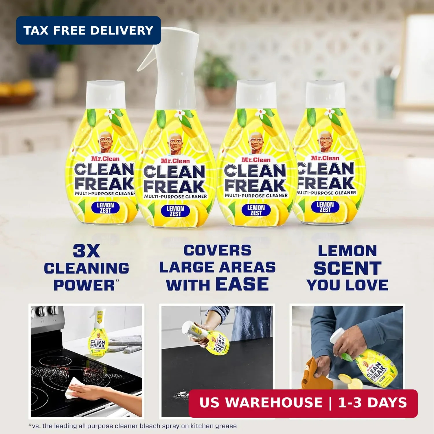 Mr. Clean Clean Freak Multi Surface Cleaning Spray, Deep Cleaning Mist Starter K
