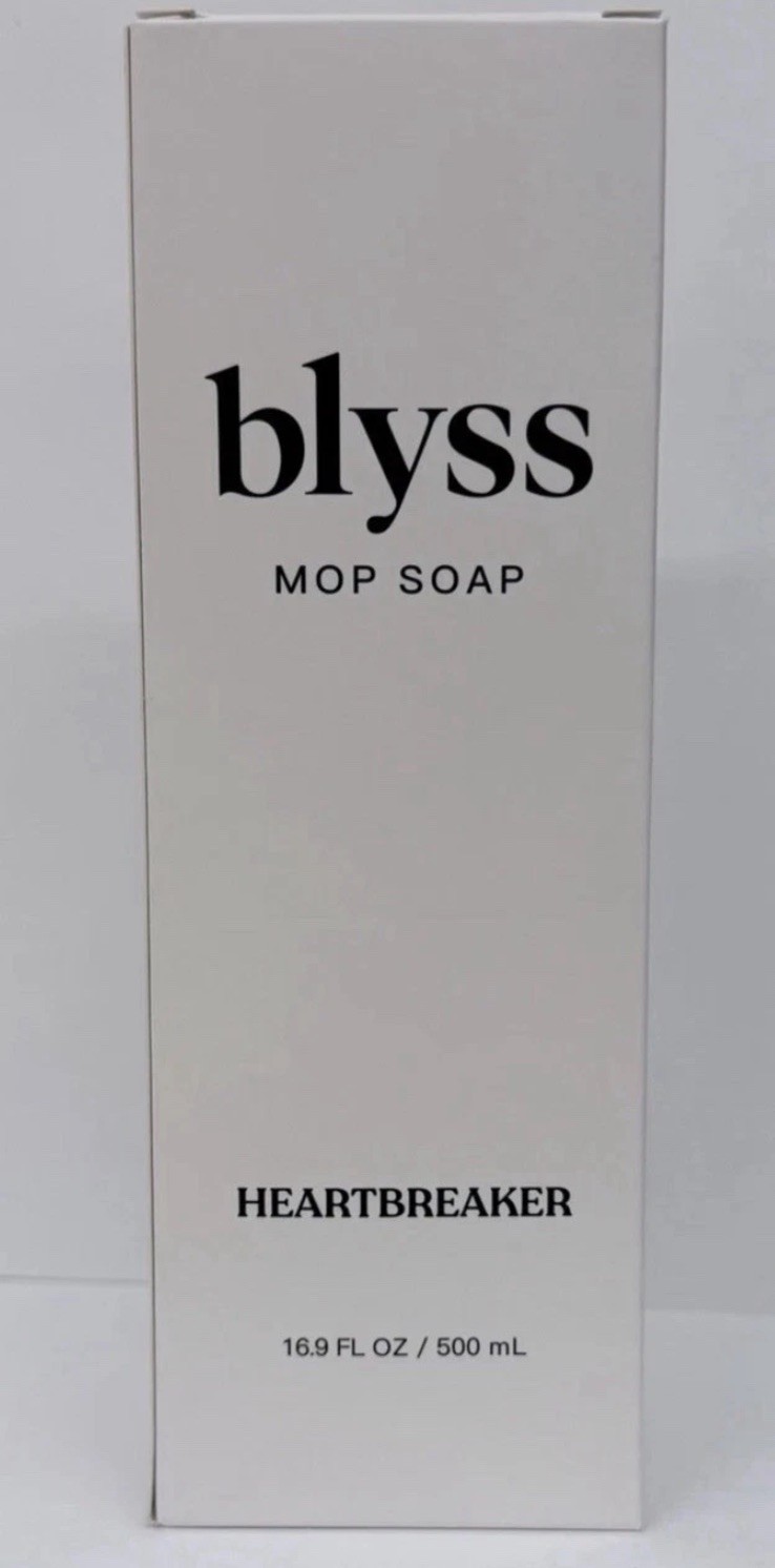New Sealed Blyss Mop Soap Heartbreaker 16.9 Fluid Oz