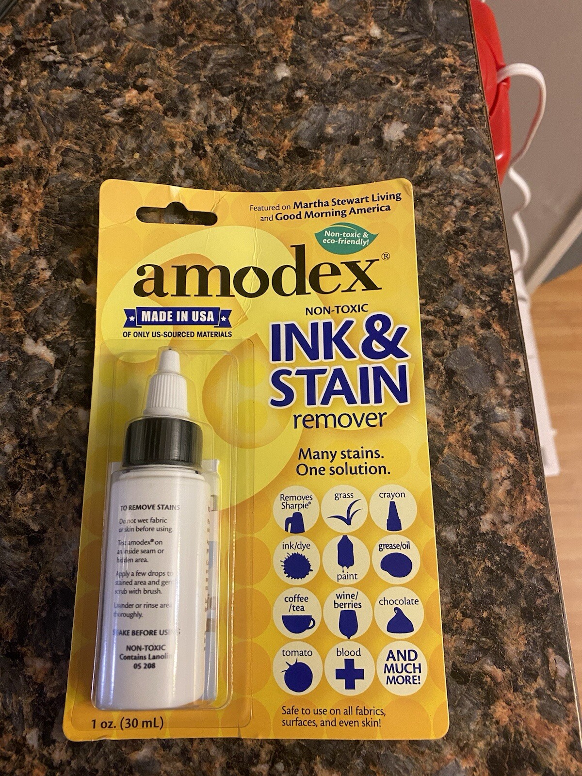 Amodex Ink and Stain Remover – Cleans Marker, Ink, Crayon, Pen, Food. Non-Toxic