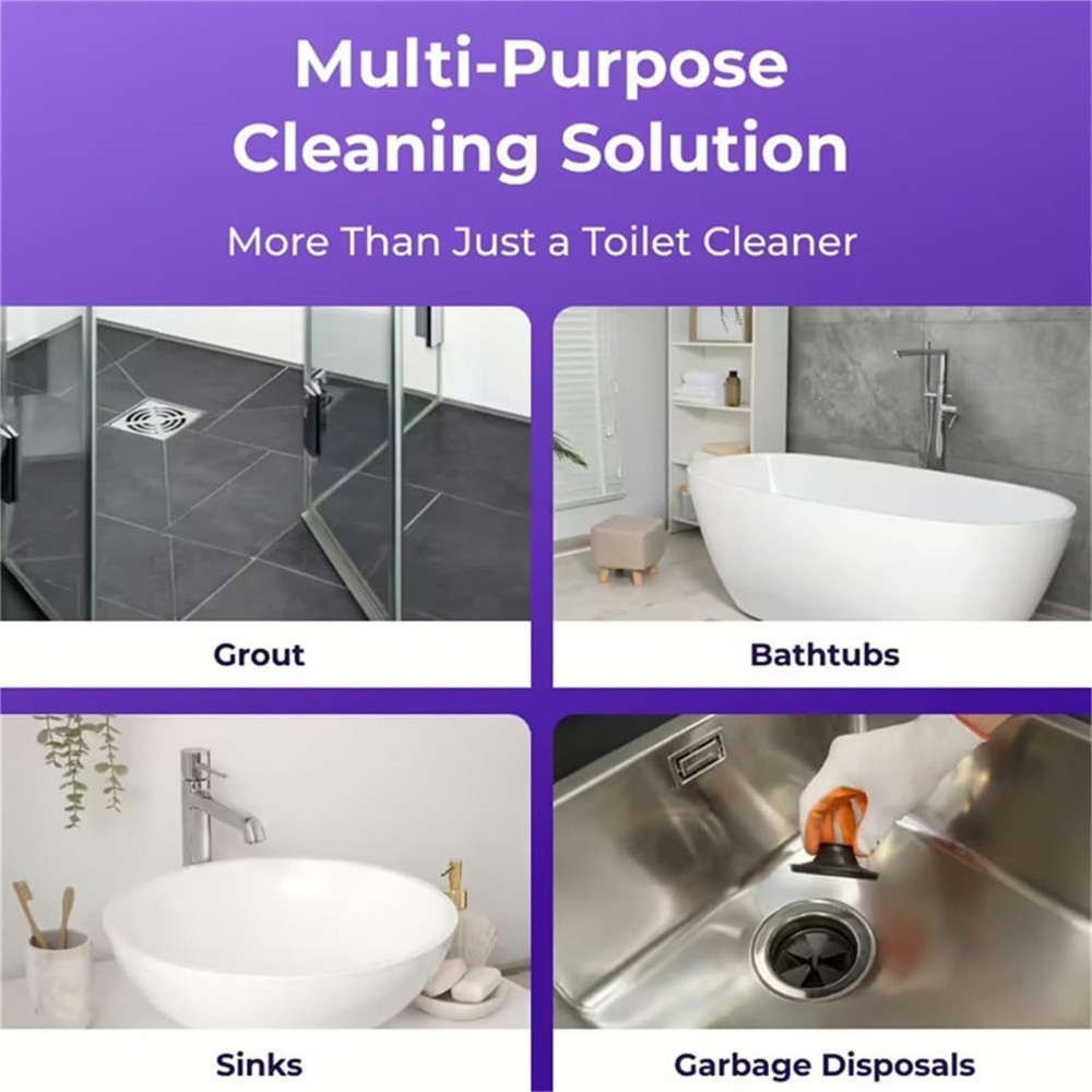 1~3Bags Fizzclean Toilet Foam Cleaner, Insta-Action Fizzclean Foam Cleaner 100g