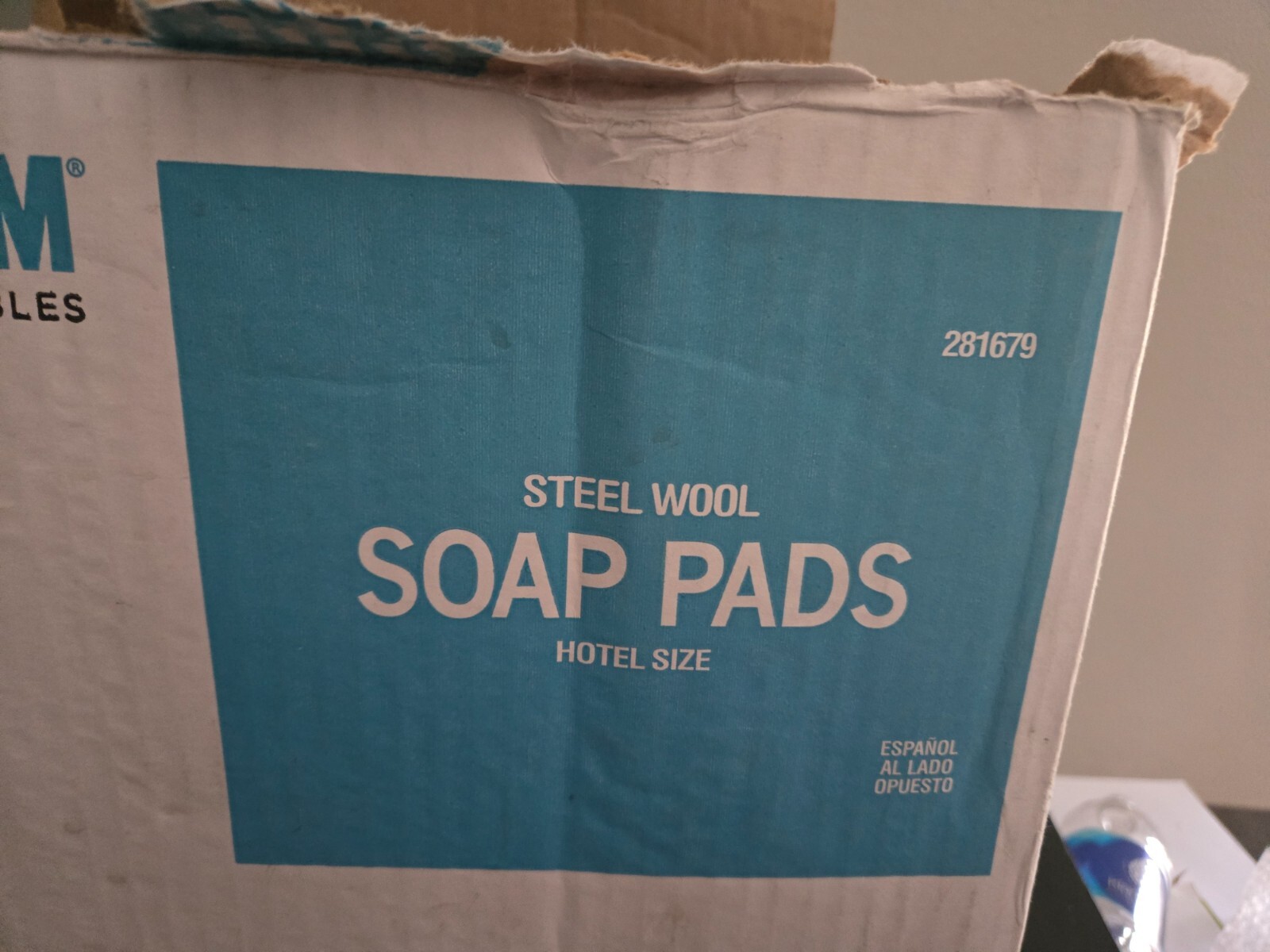 MONOGRAM Steel Wool Soap Pads Hotel Size 90ct New