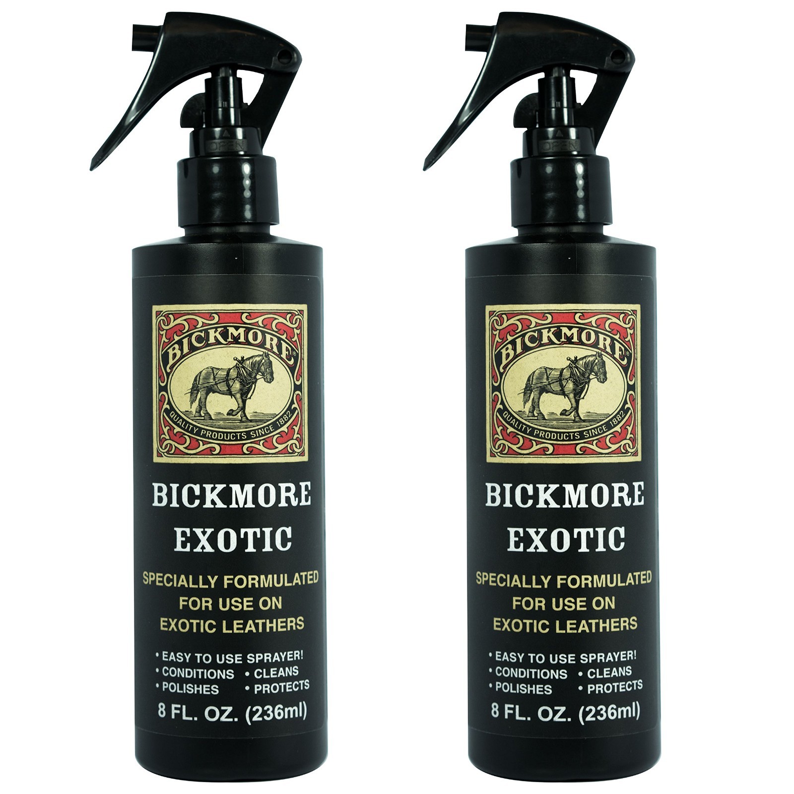 Exotic Leather Cleaner & Conditioner for All Skins – 8 Fl Oz (Pack of 2)