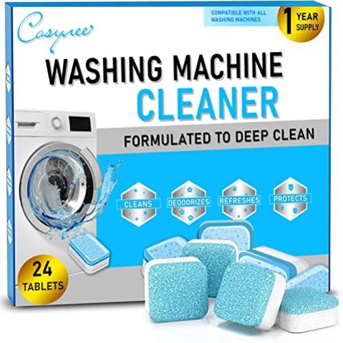 24 Washer Cleaners – Deep Cleans & Deodorizes All Washers, Removes Grime Tablet