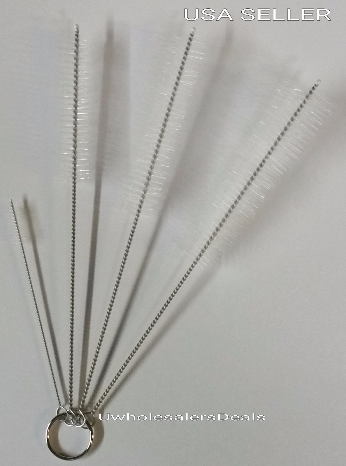 4 BRUSHES NYLON for Cleaning Bottle Nipple Kettle Spout Teapot Nozzle Pipe Tube