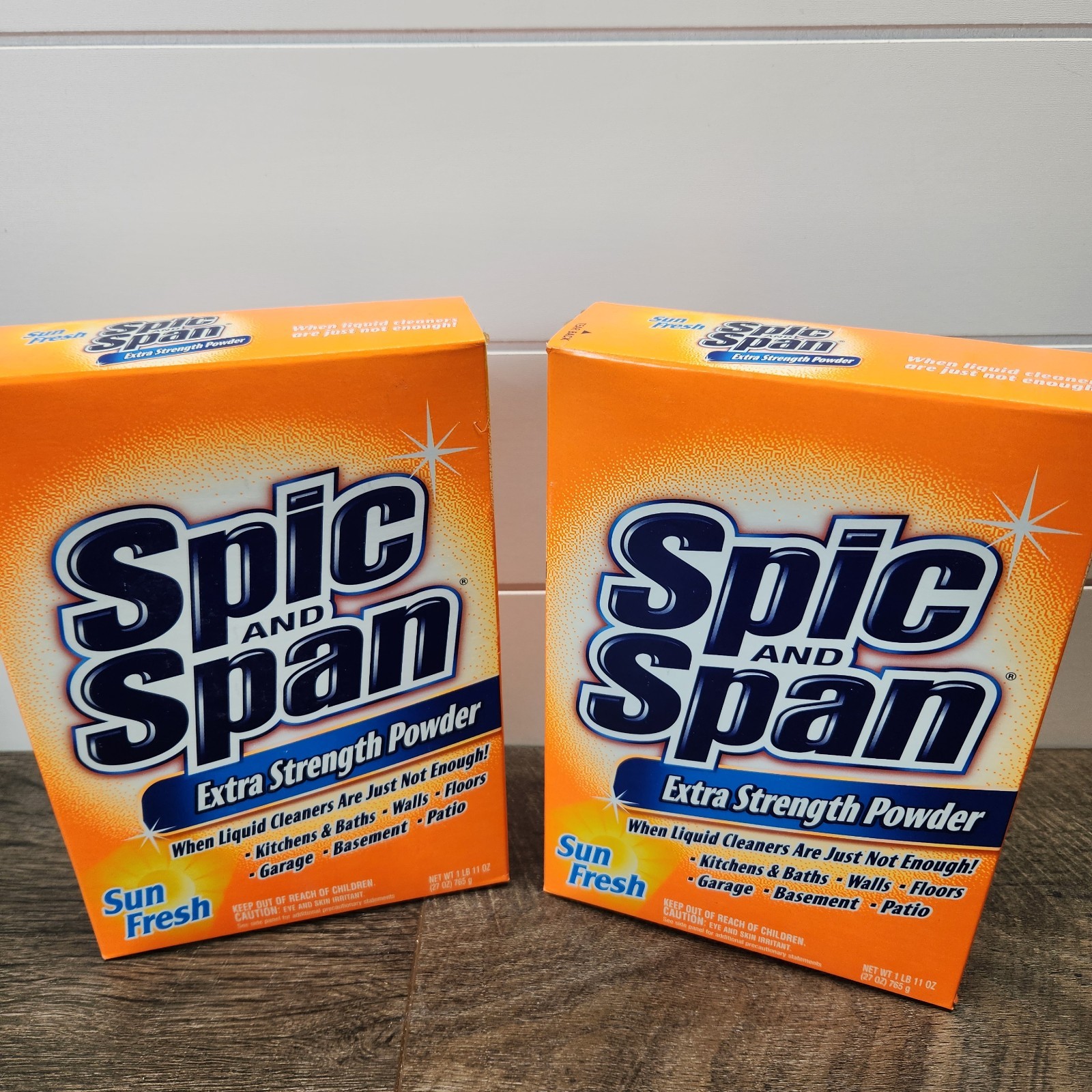 2x Spic and Span Extra Strength Powder SUN FRESH 27 oz Each NEW Sealed