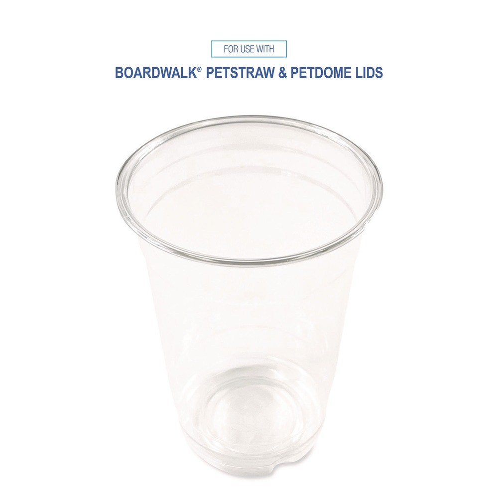 Boardwalk PET14PK 14 oz. Plastic PET Cups – Clear (50/Pack) New