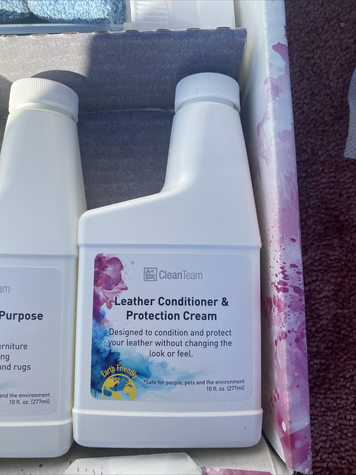 Art Van Clean Team Furniture Care Kit NEW Earth Friendly Leather & Wood Cleaner