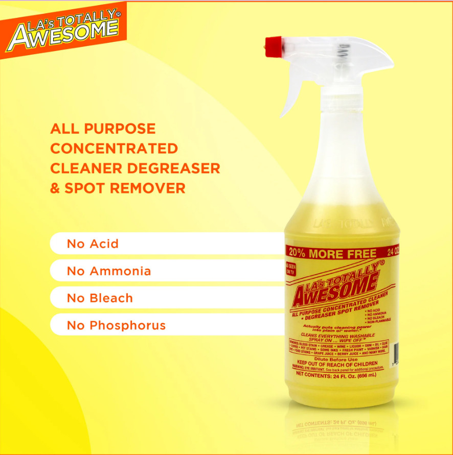 Cleaner Concentrated All Purpose LA’s Totally Awesome 32 oz Versatile Degreaser