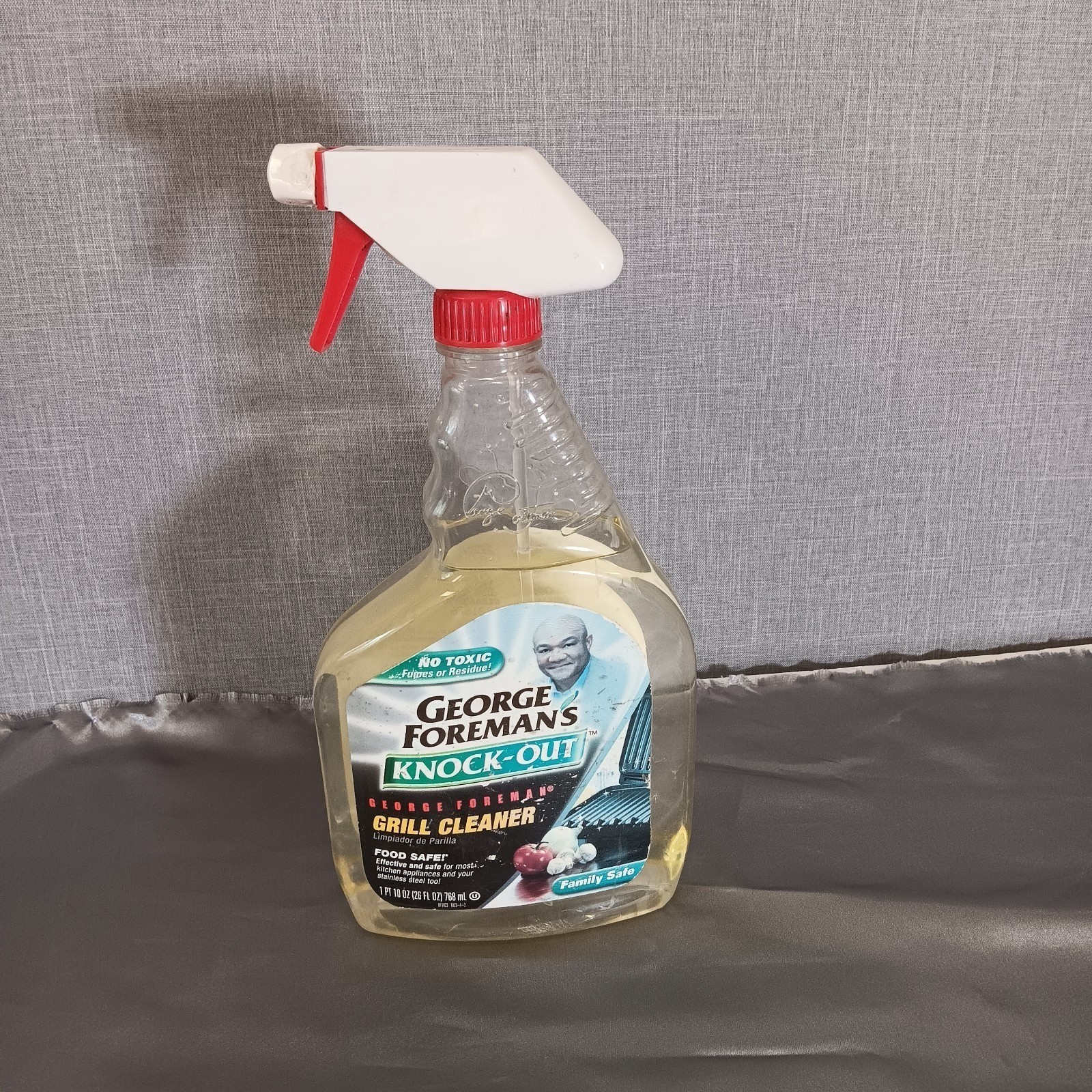 Rare George Foreman Knock-Out Grill Cleaner Spray 26oz Natural Non-Toxic Vintage