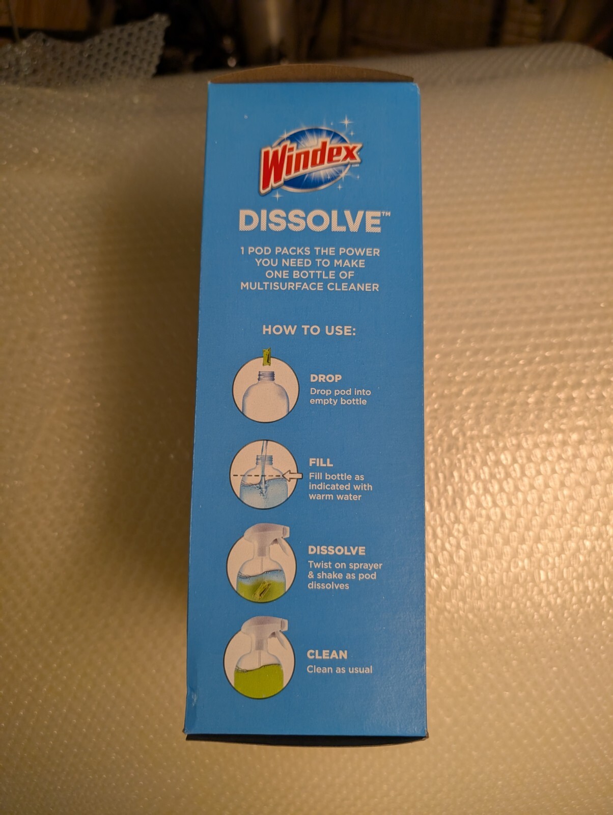 Windex Dissolve Concentrated Pods, Multisurface Cleaner Starter Kit W/ 1 Pod