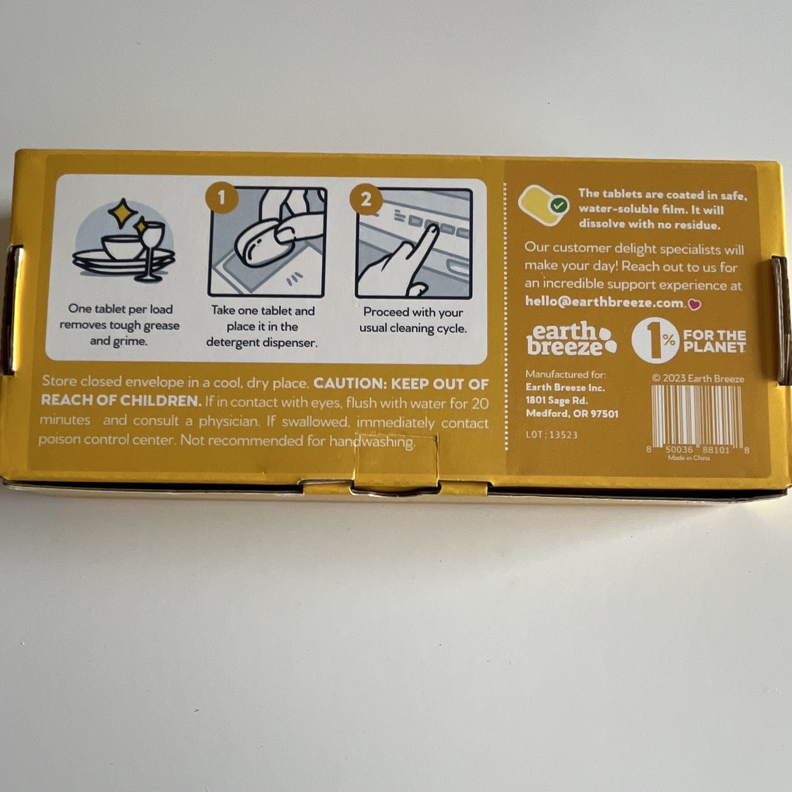 Earth Breeze Power Pebbles Dishwasher Tablets Lemon Citrus 30, No Plastic Pack