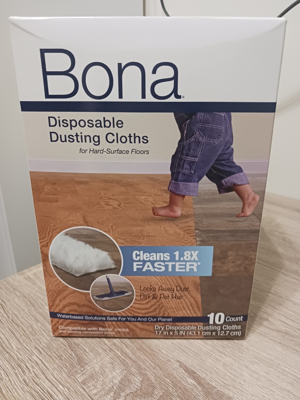 Bona Hard Surface Floor Disposable Dry Dusting Pads NEW (10-Pack) Sealed Box