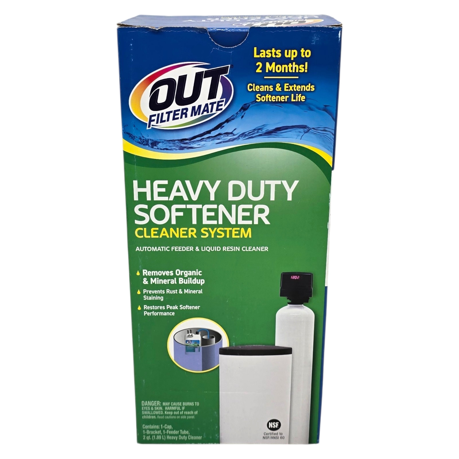 Out Filter Mate Heavy Duty Softener Cleaner System Kit Organic/Mineral Buildup