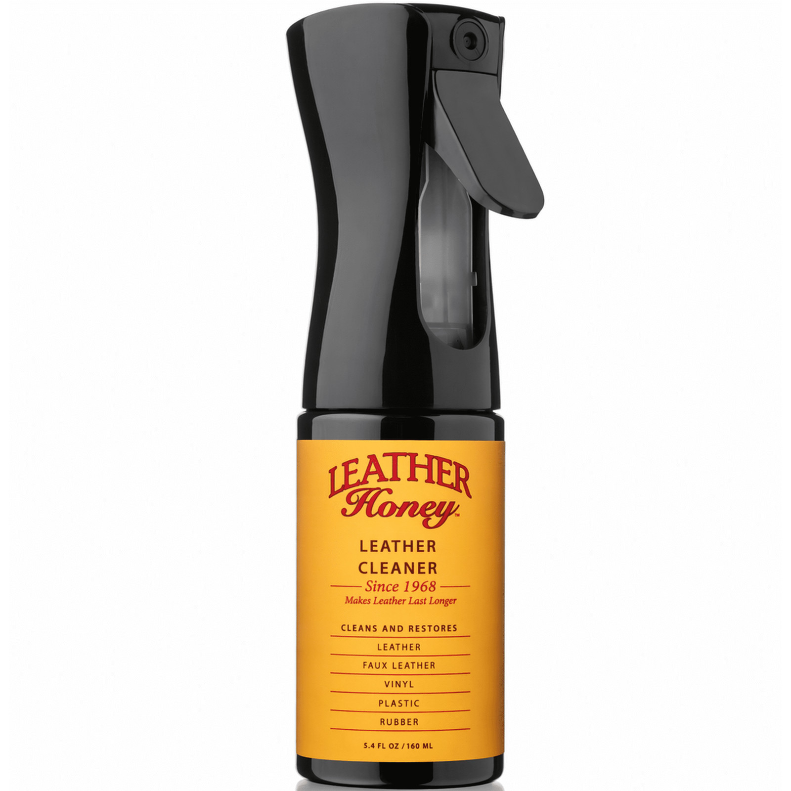 Leather Honey Leather Cleaner, pH Balanced, Non-Toxic, 5.4 oz Spray Bottle, 1 Ct