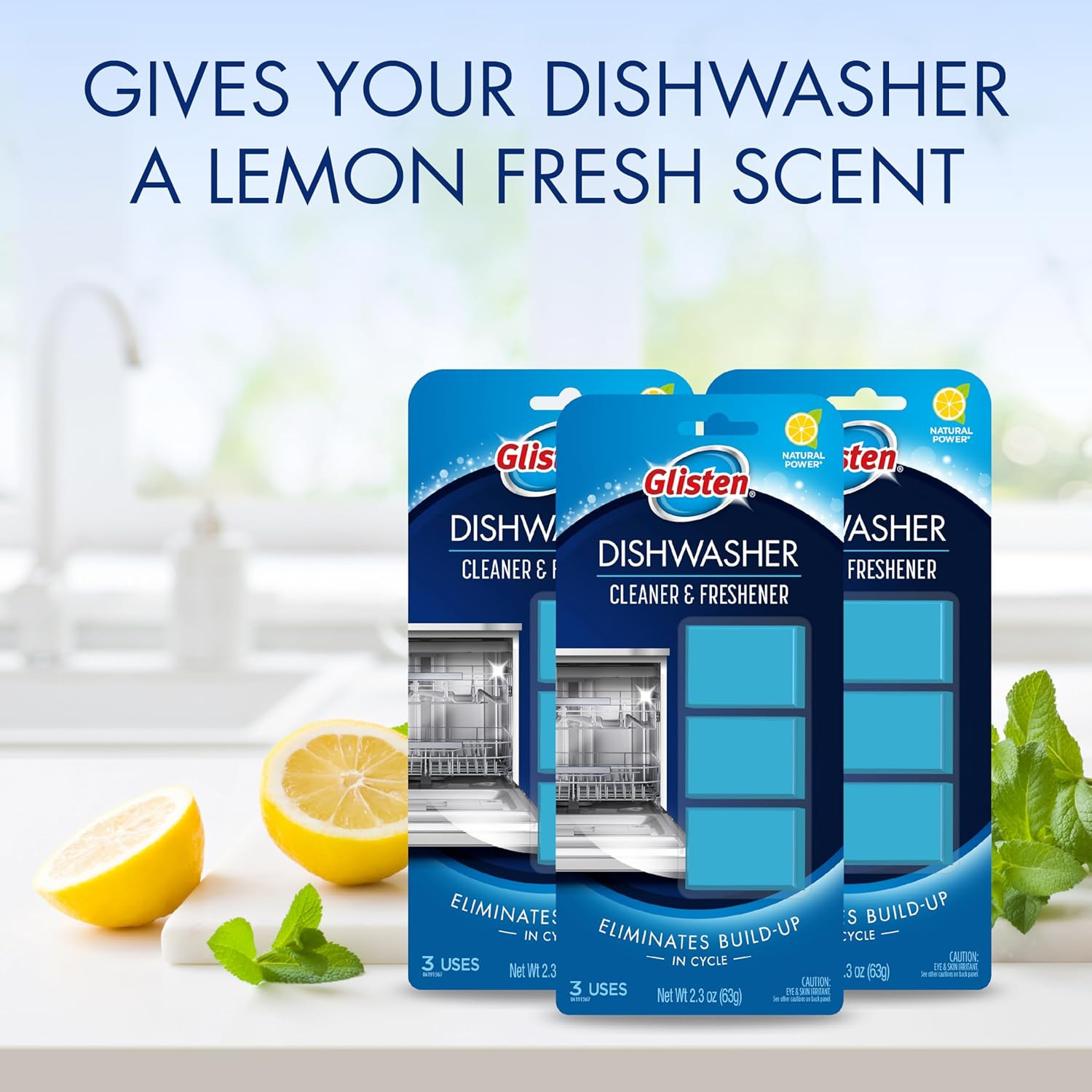 Dishwasher Cleaner and Freshener Deodorizer, Cleans and Freshens during Wash Cyc