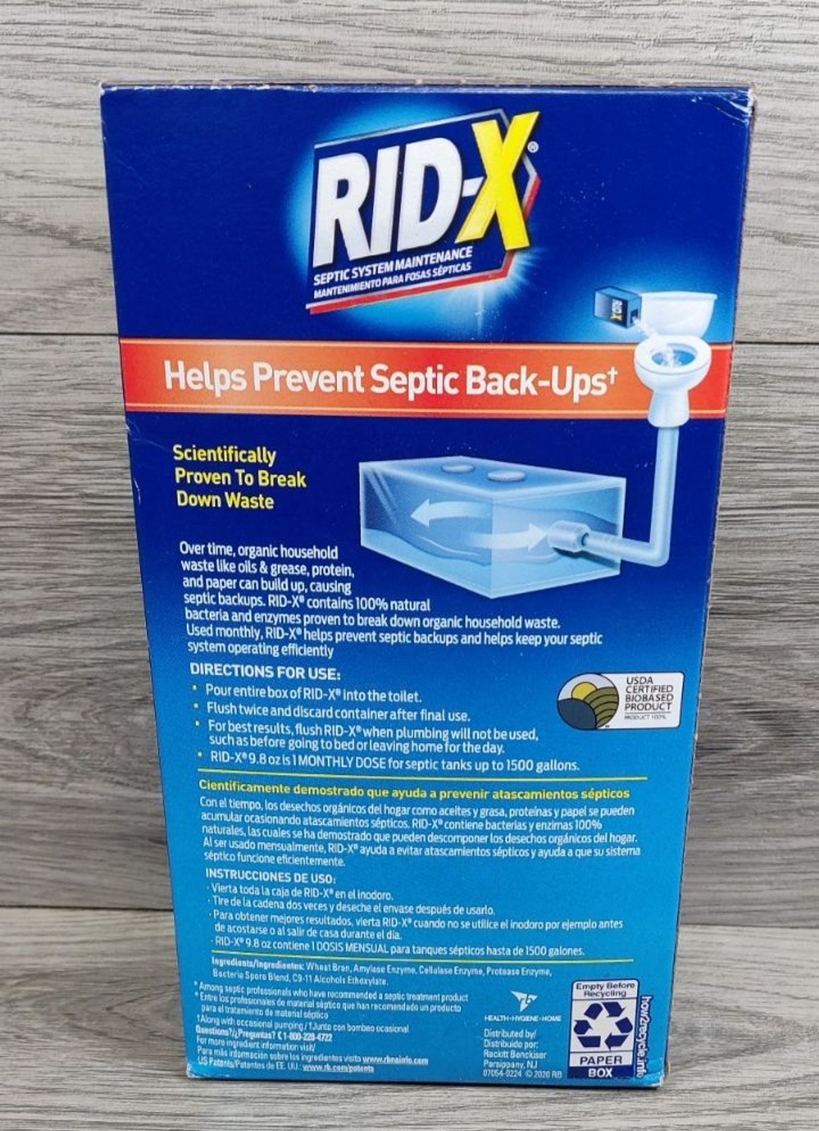 Reckitt R50 80306 Rid-X Septic System Treatment – 9.8 Oz-Brand New
