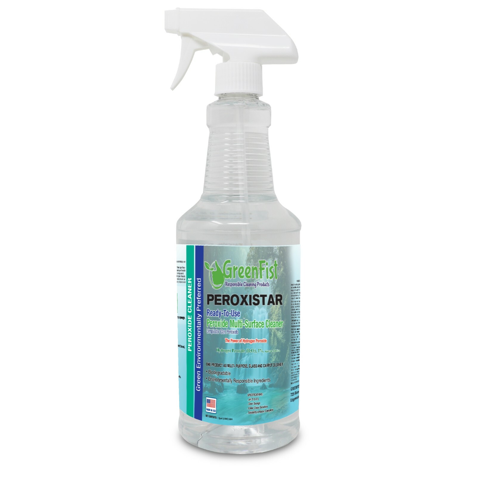 Hydrogen Peroxide All Purpose( Toilet, Carpet,Glass,Stain) Cleaner 32 oz.1 QUART