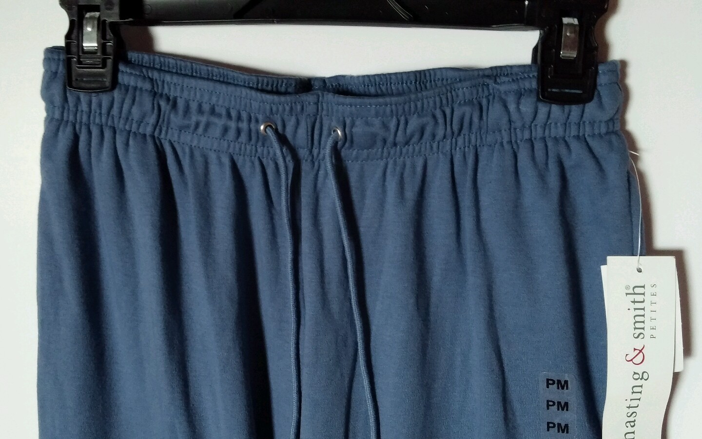 HASTING & SMITH PETITES BIJOU BLUE SWEET PANTS SIZE PM NWT COTTON & POLY $30.00