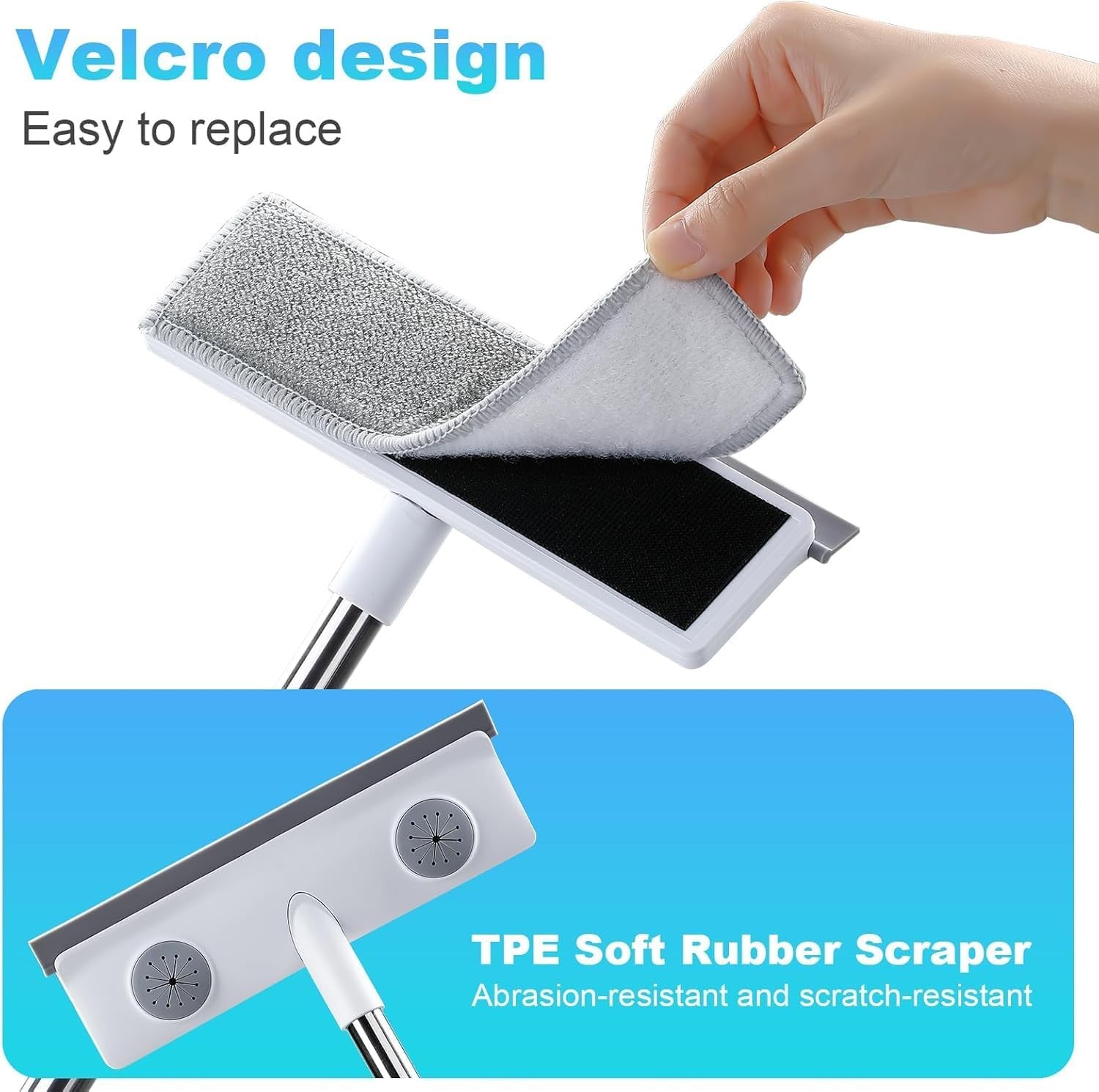 Mesh Screen Cleaner, Glass Wiper, Dust Paper Clip，3 in 1 Wet and Dry Screen