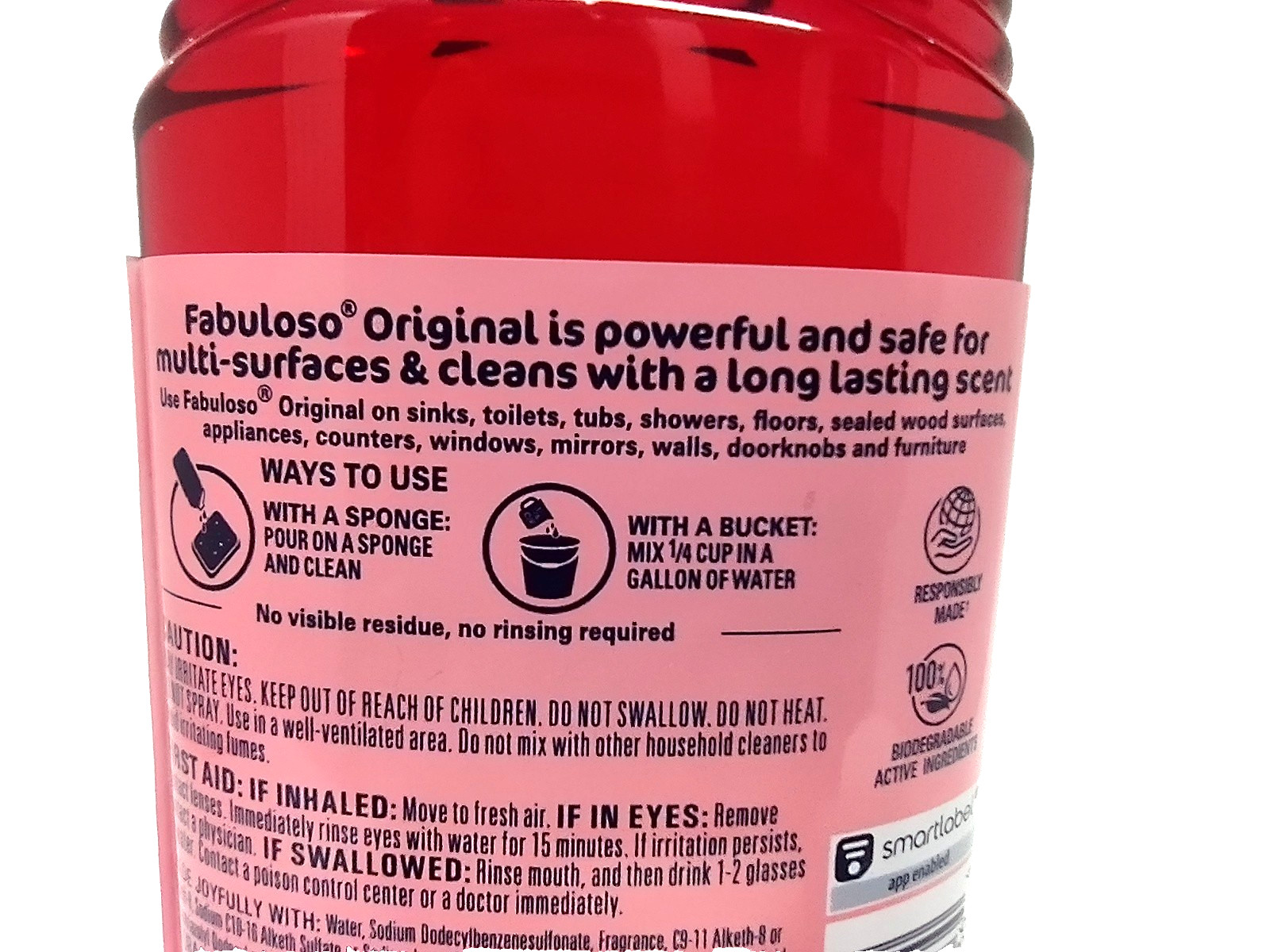 (LOT 12 Bottles) Fabuloso Citrus & Fruits All Purpose Cleaner 16.9ozEa BottleNEW