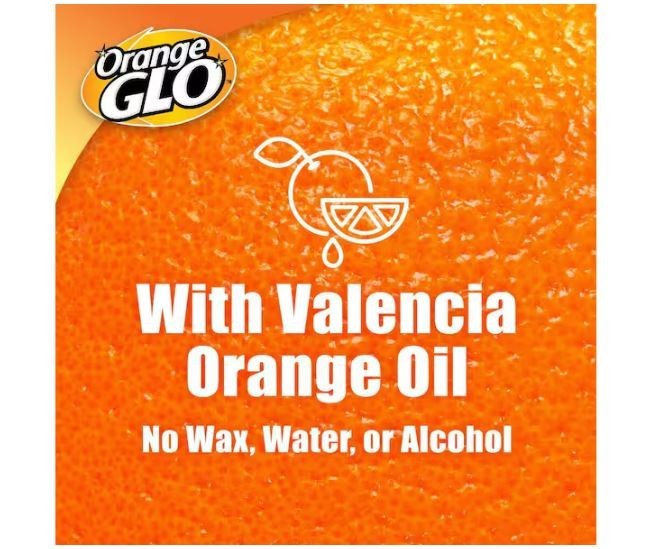 2 PACK Orange Glo Wood Furniture 2-in-1 Clean and Polish Spray, 16 oz.