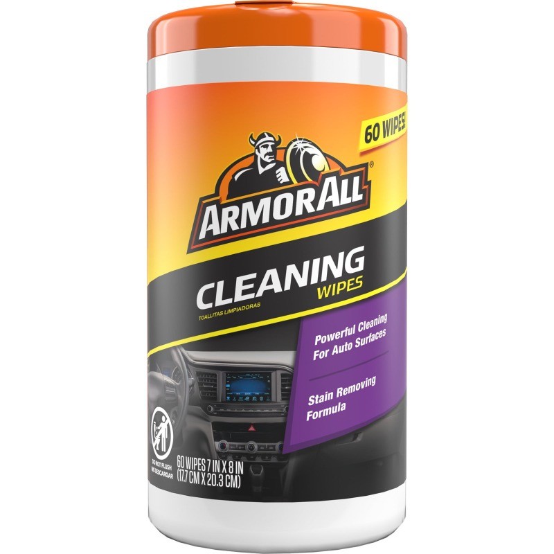 Car Cleaning Wipes for Interior and Exterior Surfaces 60 Count Pack Auto
