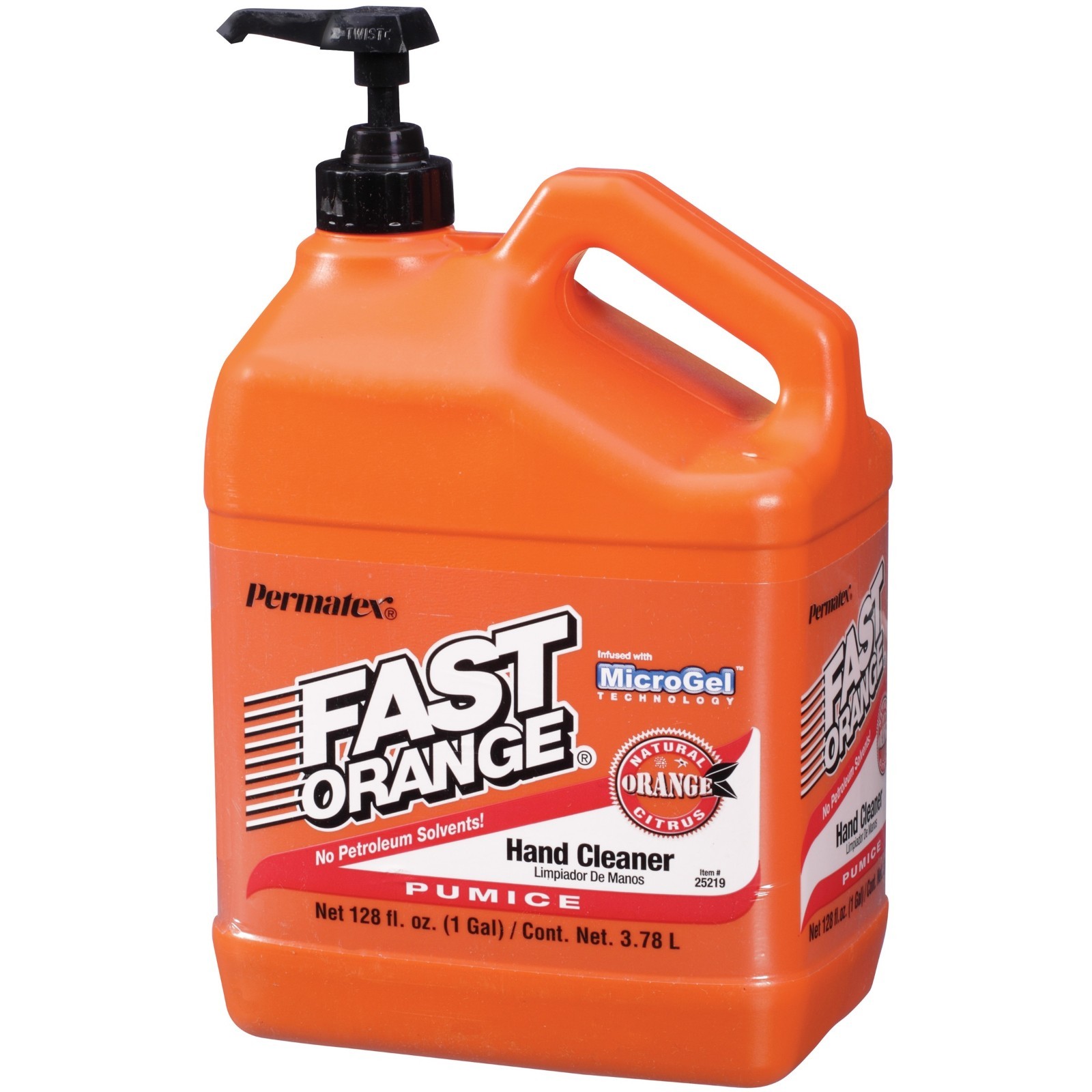 Fast Orange Pumice Hand Cleaner 1 Gal. Orange Scented Natural Citrus Scent 2PACK