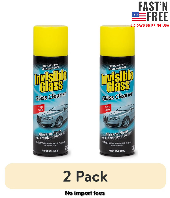 (2 pack) Stoner Invisible Glass Automotive Glass Cleaner, 19 Oz