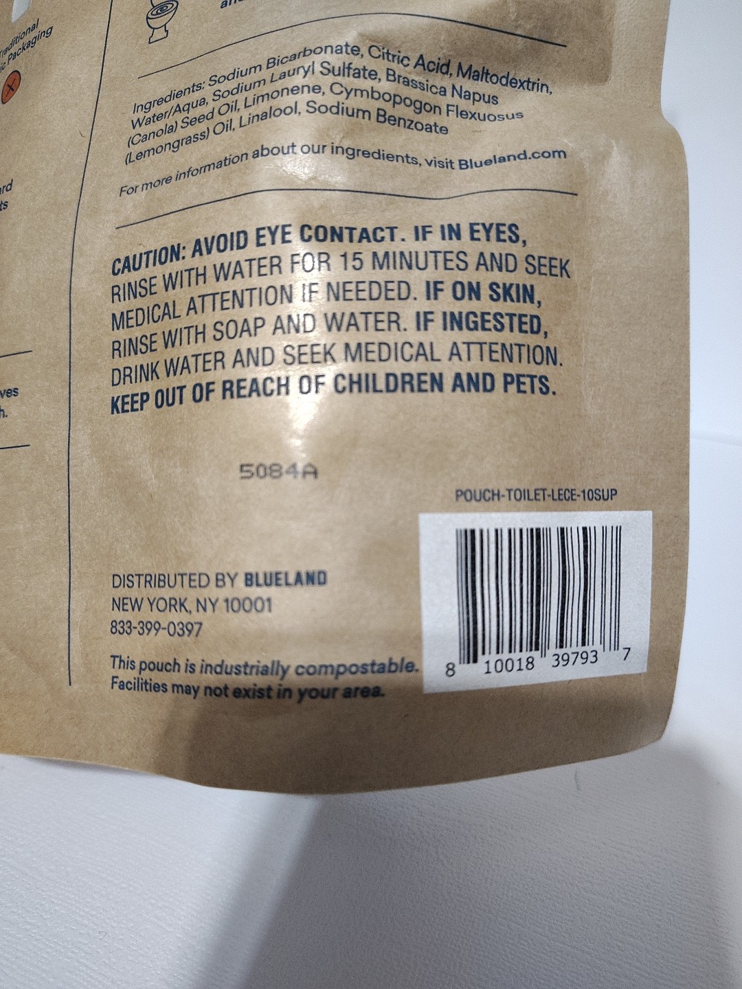 Blueland Toilet Cleaner Tablets Lemon Cedar Scent 10 Tablets