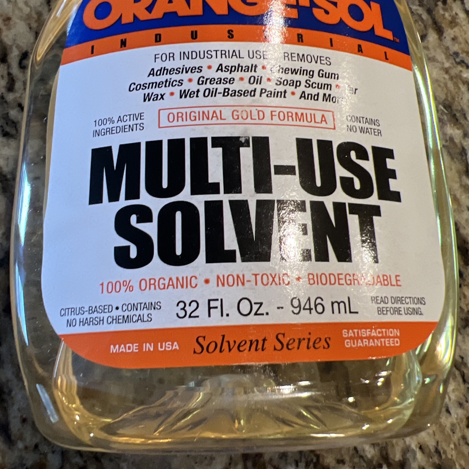 Orange-Sol De-Sovl-it Contractors Solvent 10131 32 OZ – NEW PRESENTATION!