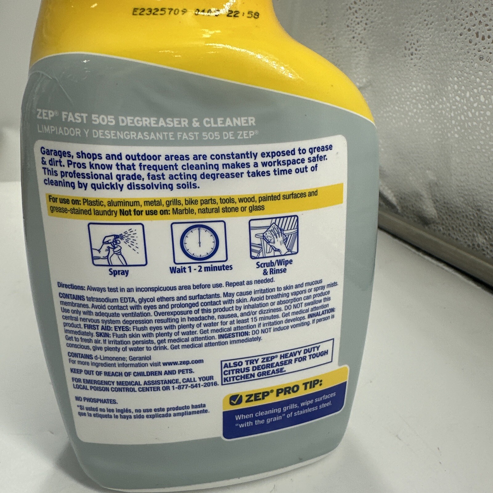 Zep Fast 505 Cleaner and Degreaser