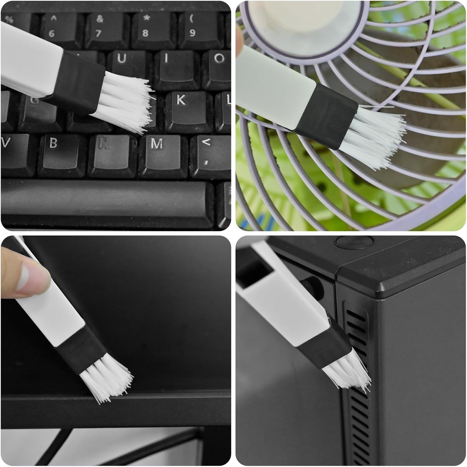 7Pcs Crevice Cleaning Brush, Multifunctional Window Track Cleaning Tools and Win