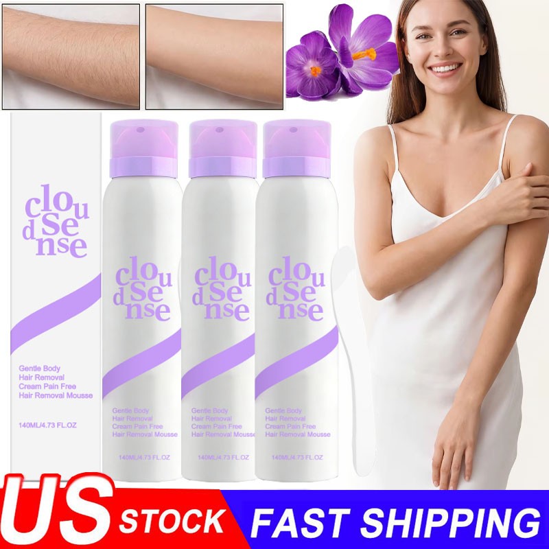 Cloud Sense Gentle Hair Removal Mousse Spray, Aloe & Hyaluronic Acid~2026