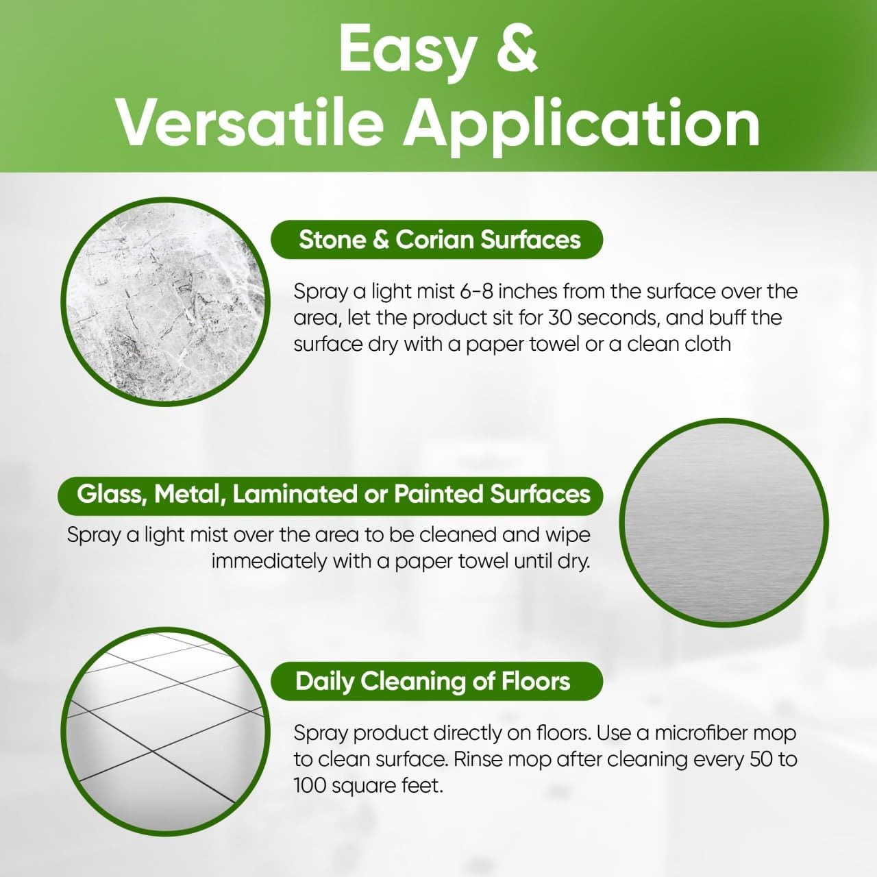 MB Stone & More GT-1 Green Thing – Multi Surface Cleaning Spray for Kitchen C…