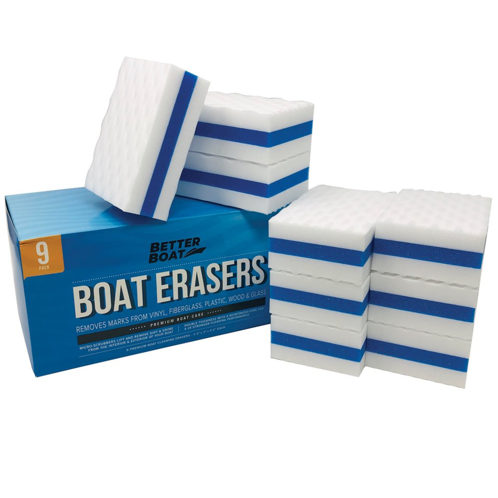 Better Boat Premium Boat Scuff Erasers Magic Boating Cleaning Black Streak Marks