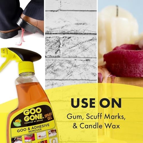 Goo Gone Spray Adhesive Remover 12 oz Gel Citrus for Hard Surfaces