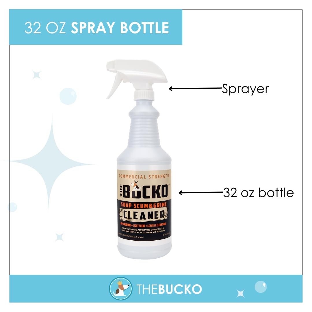 The Bucko Soap Scum Remover and Grime Cleaner, 32 Fl Oz (Pack of 1)