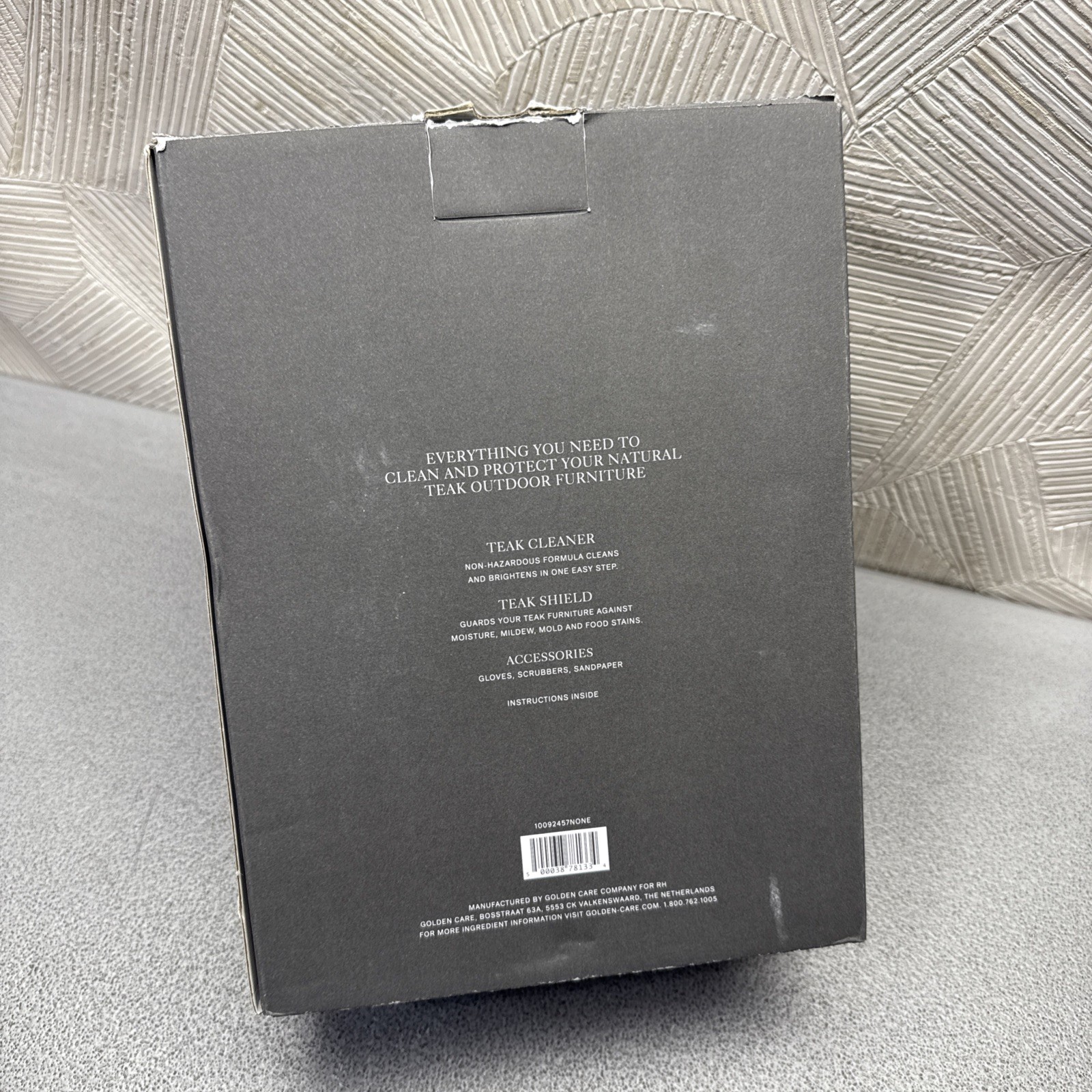 RESTORATION HARDWARE GOLDEN CARE COMPLETE TEAK CARE KIT ( NEW OTHER )